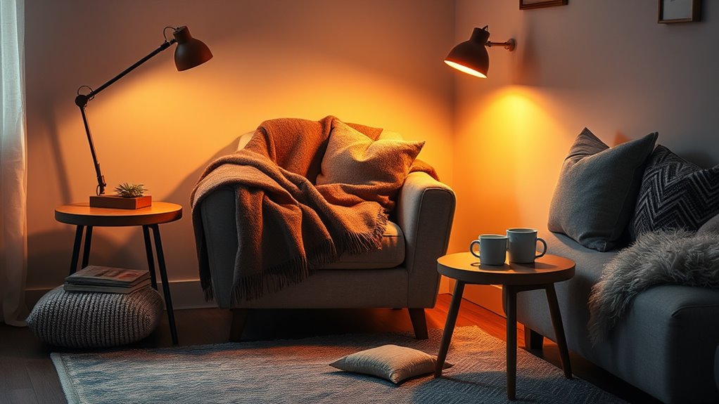 optimal cozy reading lighting