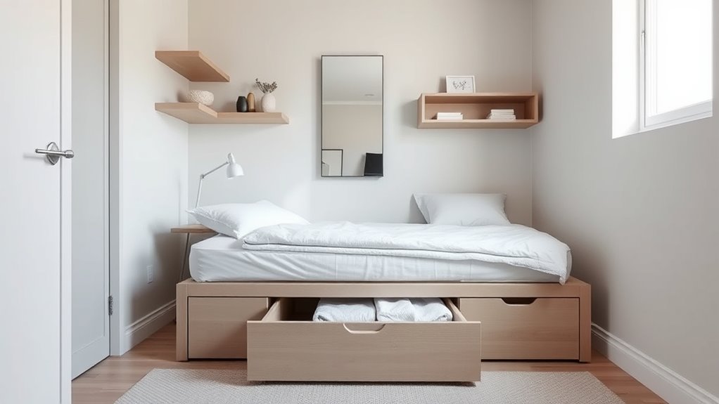 optimize small bedroom space