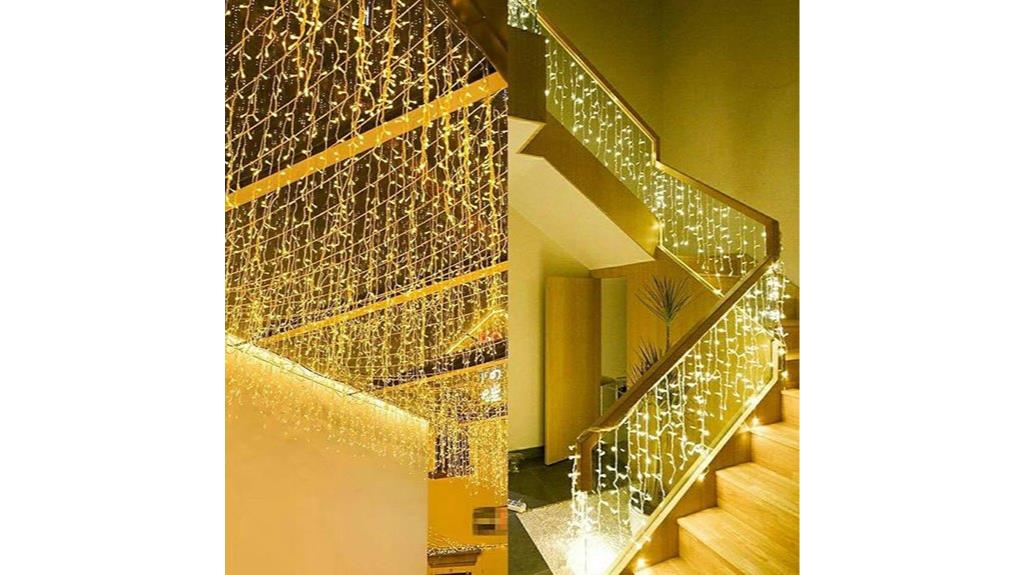 outdoor icicle string lights