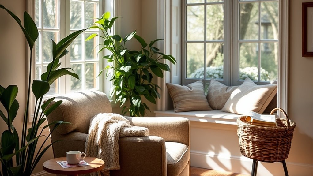 perfect cozy reading corner