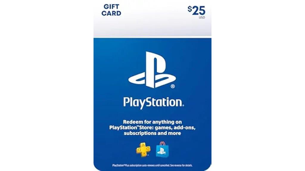 physical 25 playstation gift