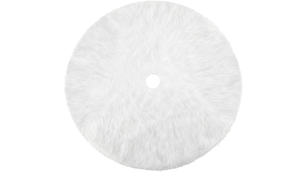 plush christmas tree skirt