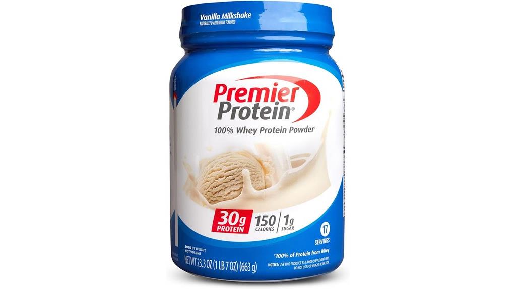 premier vanilla milkshake powder