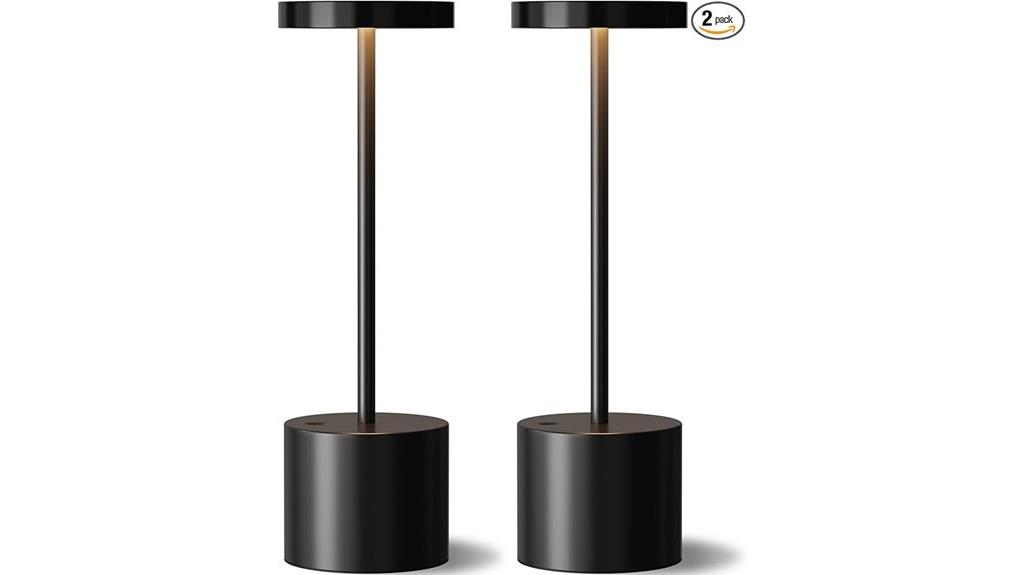 rechargeable black led lamps