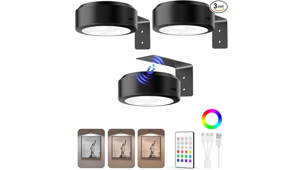 rechargeable wall photo lights