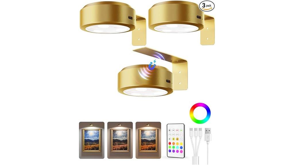 rechargeable wall picture lights