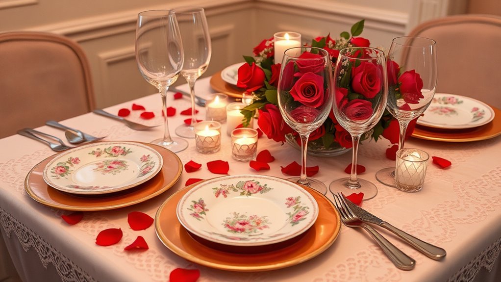 romantic home dinner decor