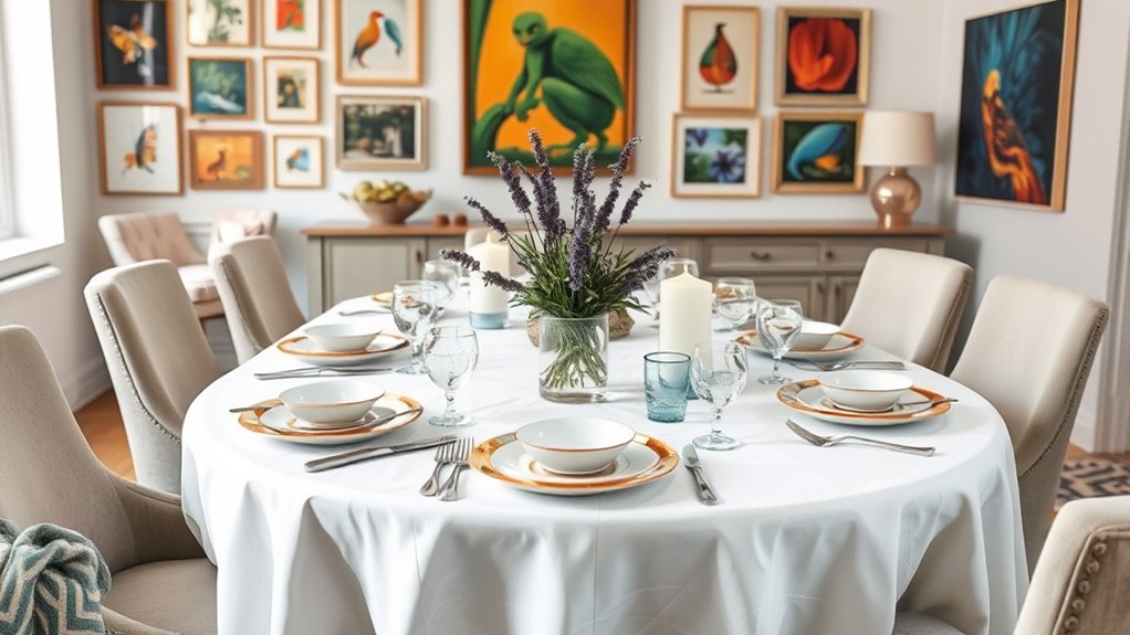 rotate seasonal table decor