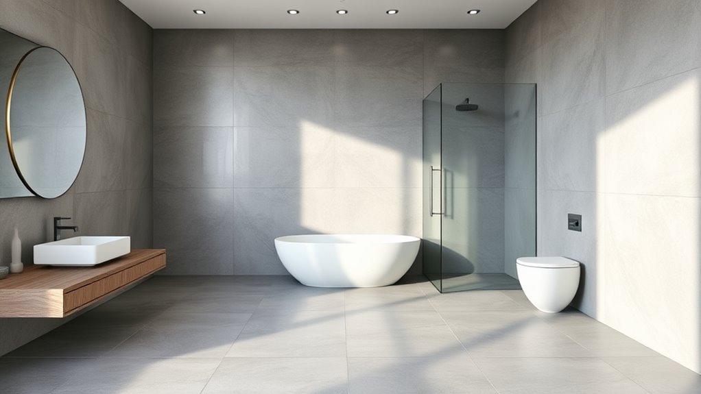 seamless large tile installation