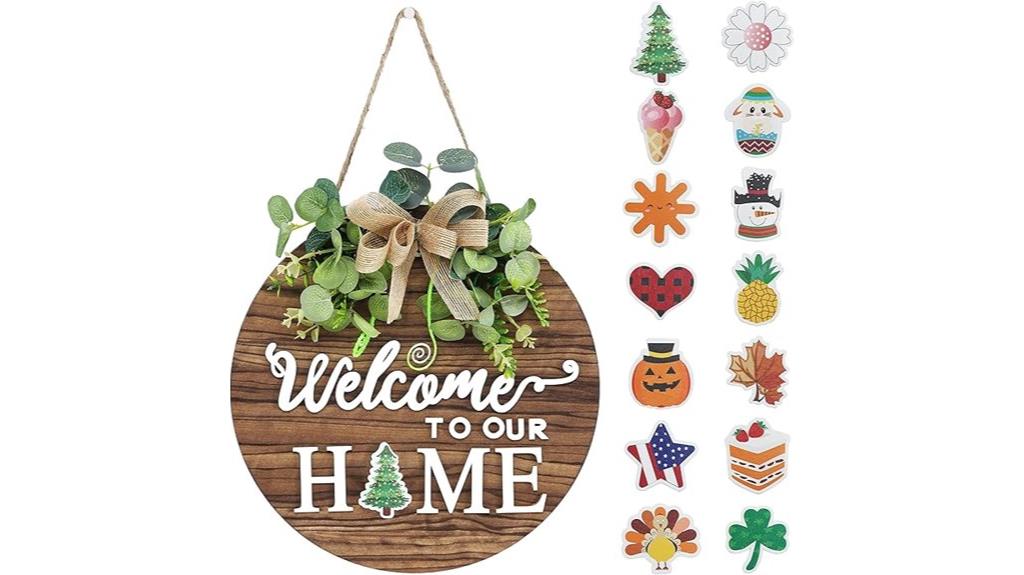 seasonal front door welcome