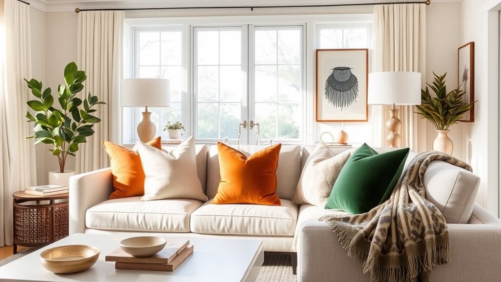 seasonal textile and accessory swaps