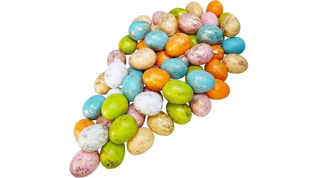 set of pastel foam eggs