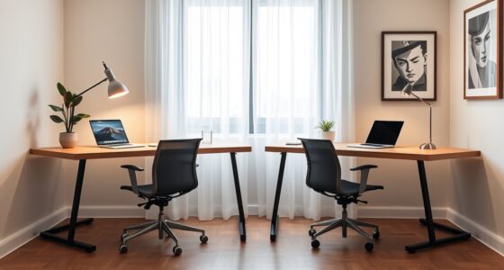 shared stylish home workspace