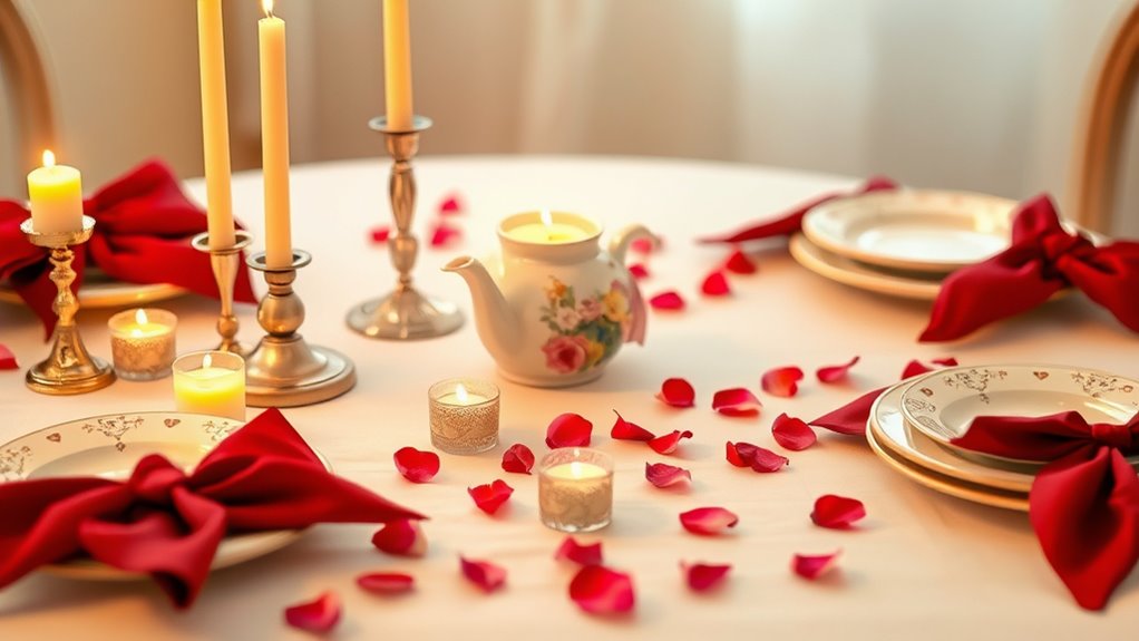 soft warm candlelit ambiance