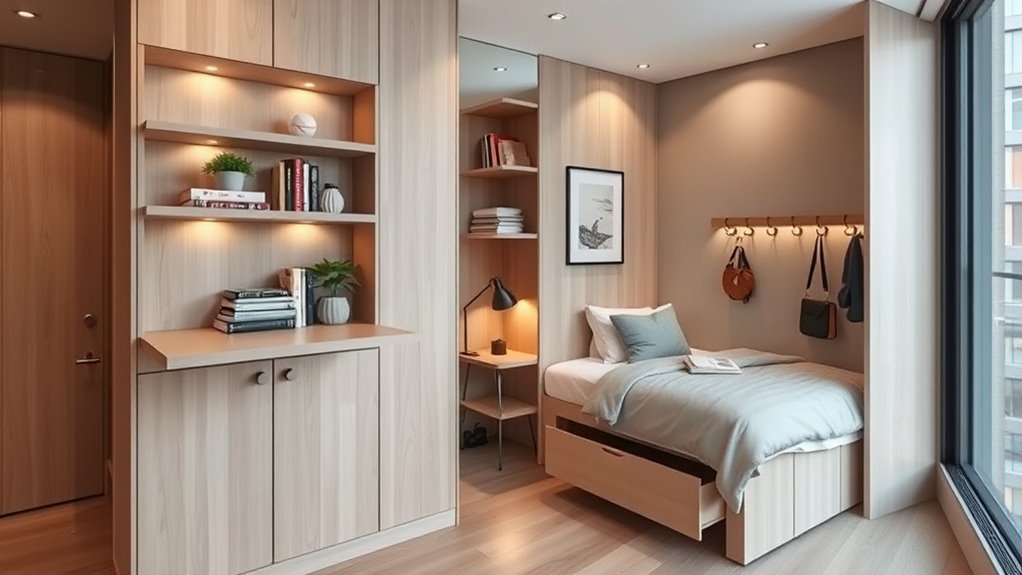 space saving wall furniture