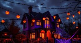 spooky bright halloween lighting
