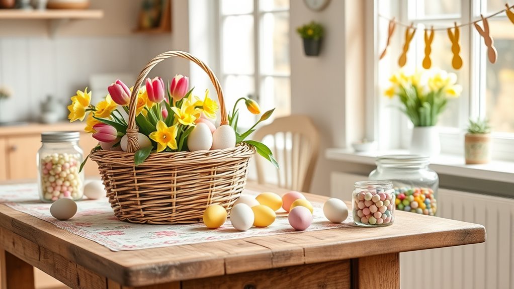 spring bright easter decorations