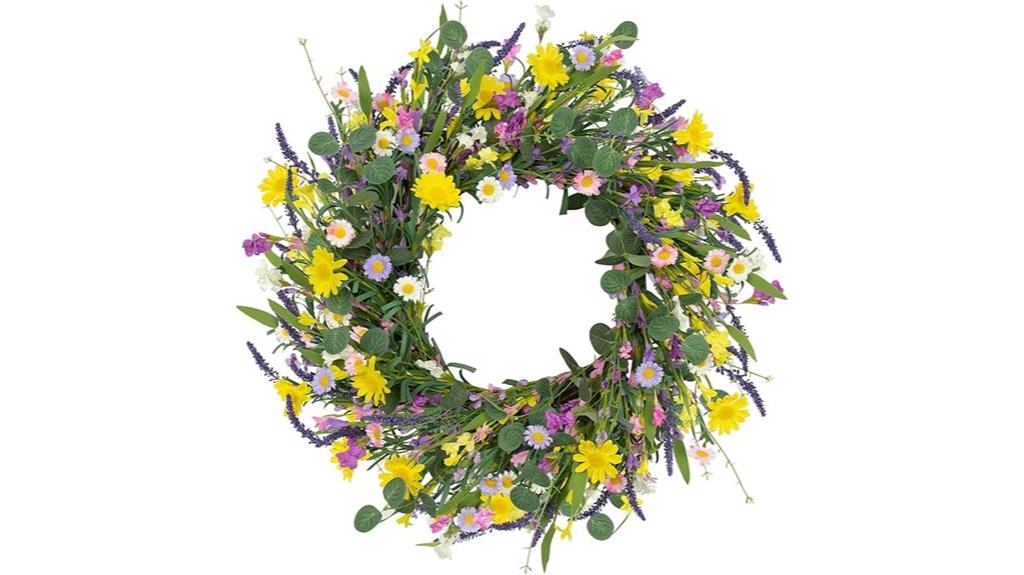 spring eucalyptus lavender wreath