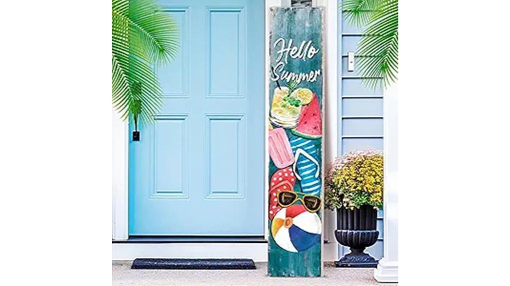 spring summer porch welcome