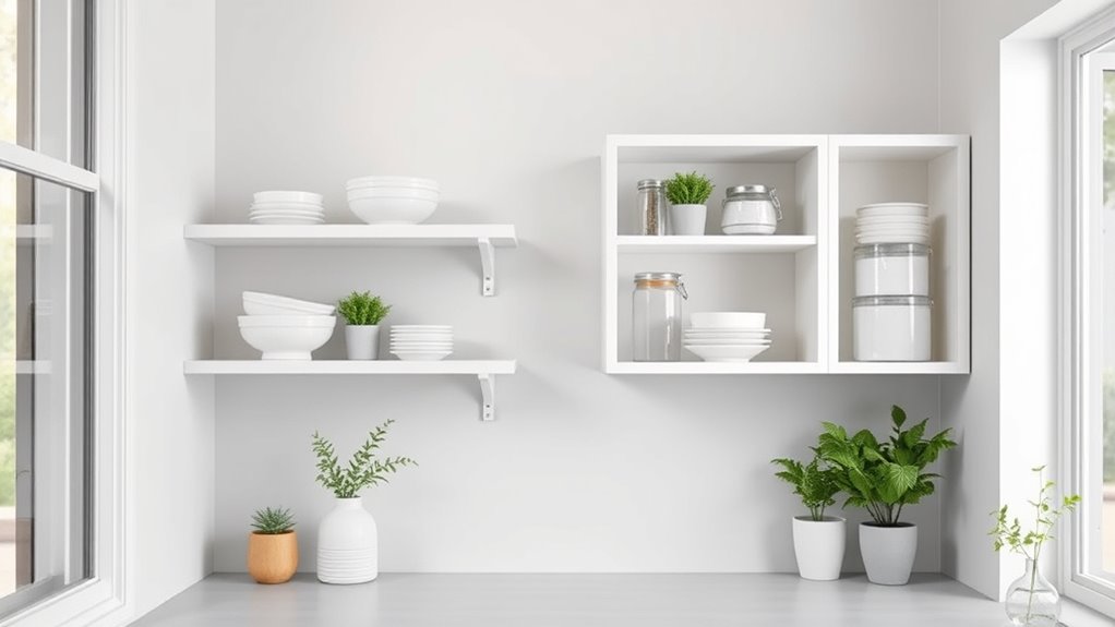 streamlined stylish shelf organization