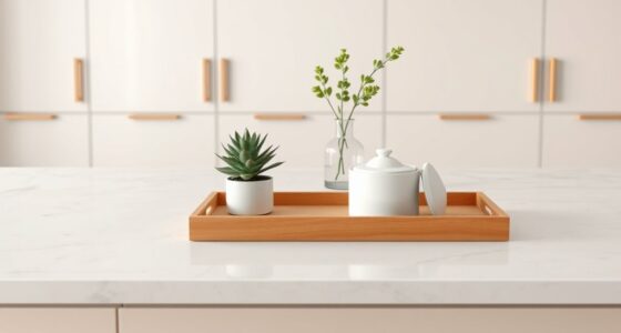 stylish clutter free counter decor