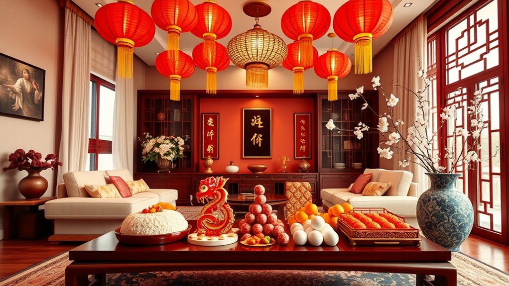 symbolic fruit and food decor