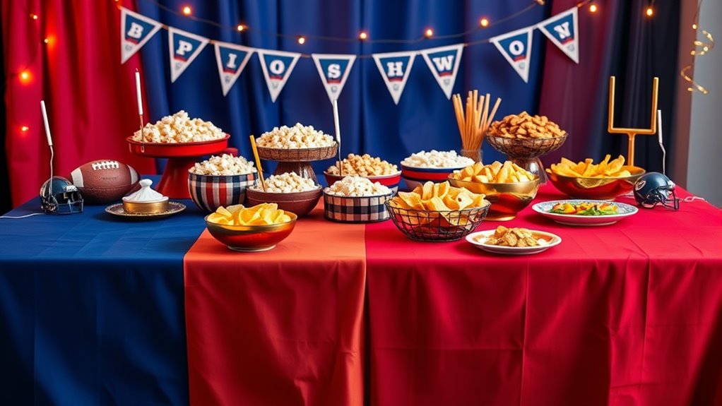 themed linens and decor