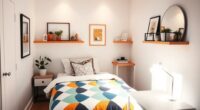 tiny room bold decor