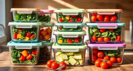 top glass food storage