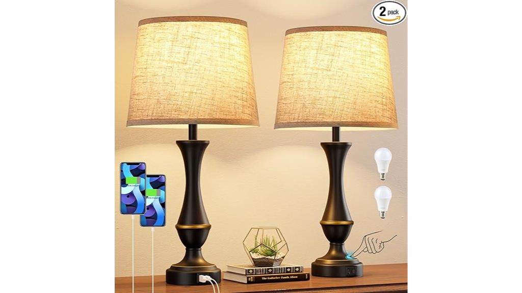 upgraded touch lamp set