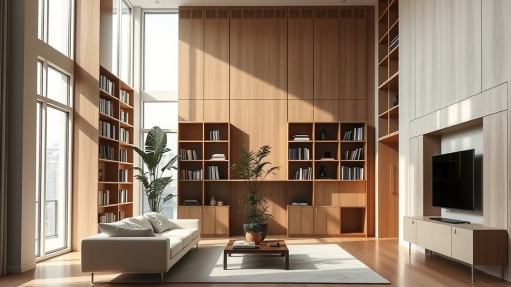 use tall wall storage