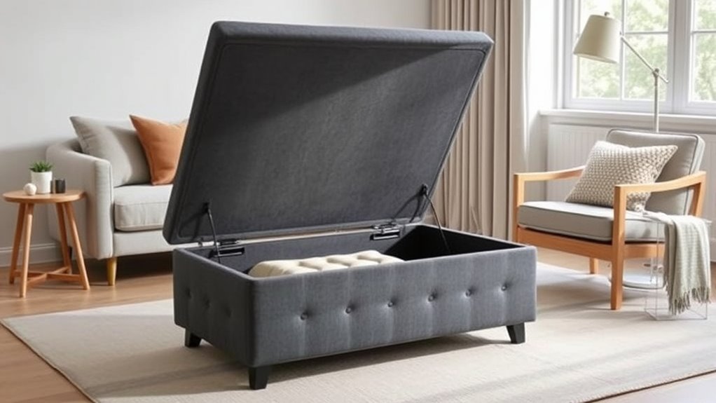 versatile storage ottoman design