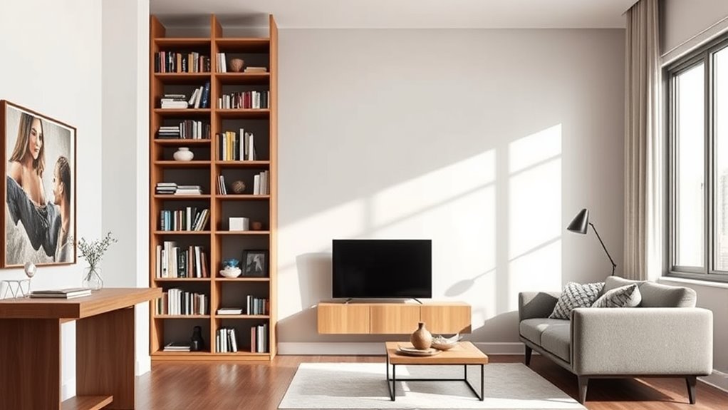 wall mounted tall storage