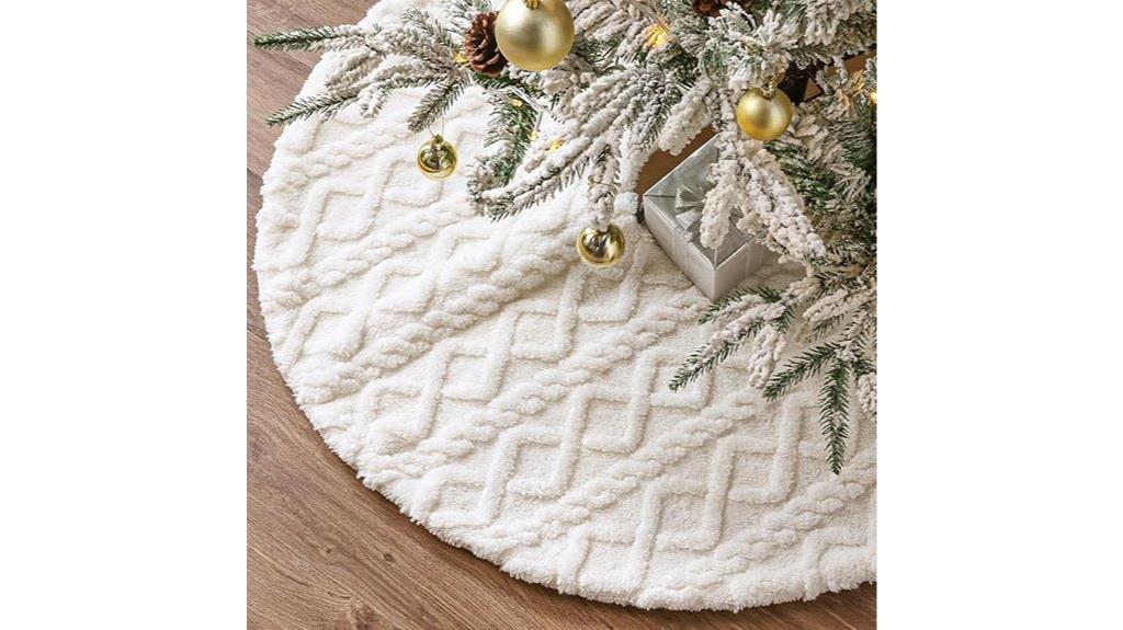 white plush faux fur