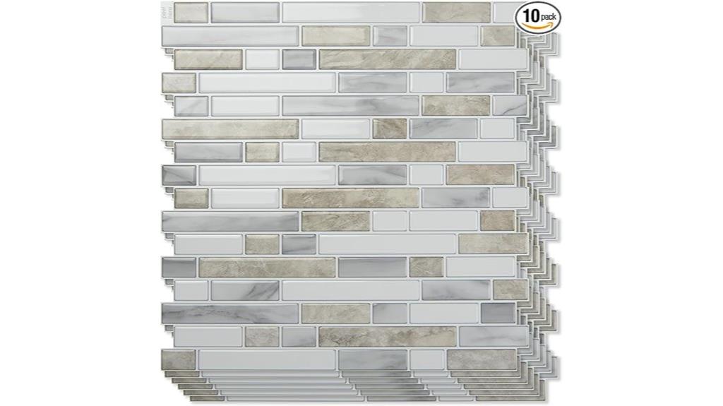 10 sheet peel backsplash
