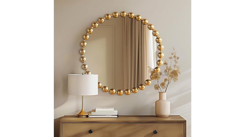 27 inch metal framed mirror