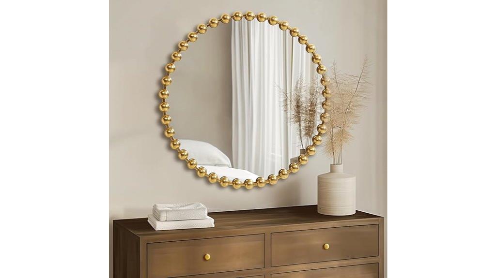36 inch metal frame mirror