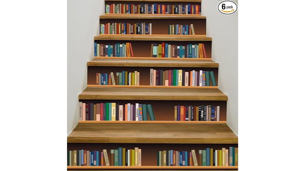 3d brick stair stickers