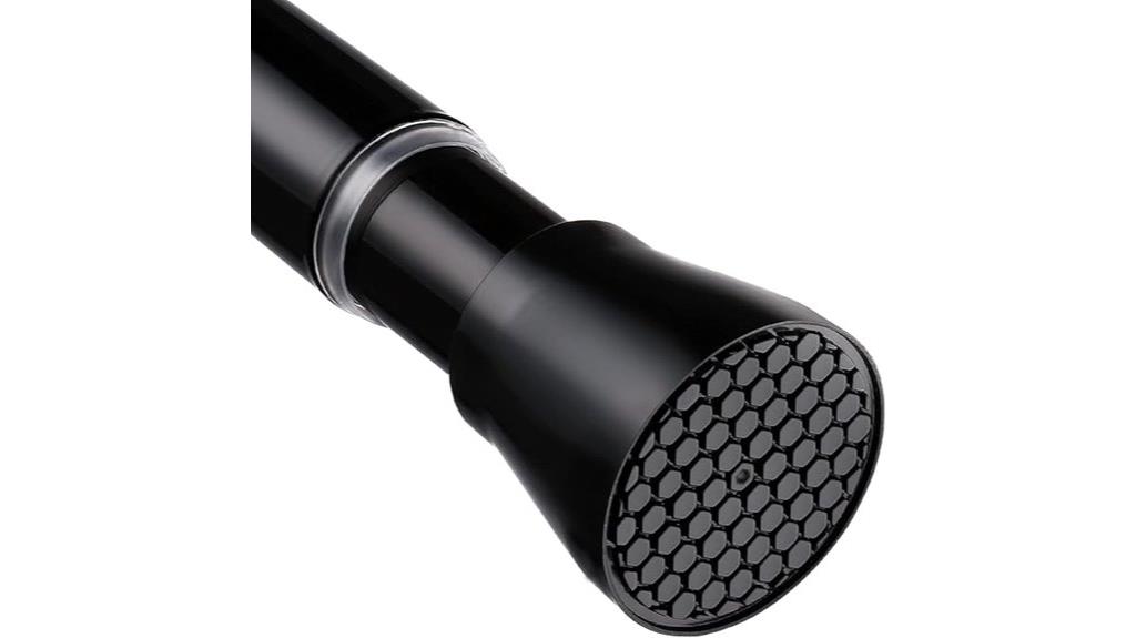 adjustable black curtain rod
