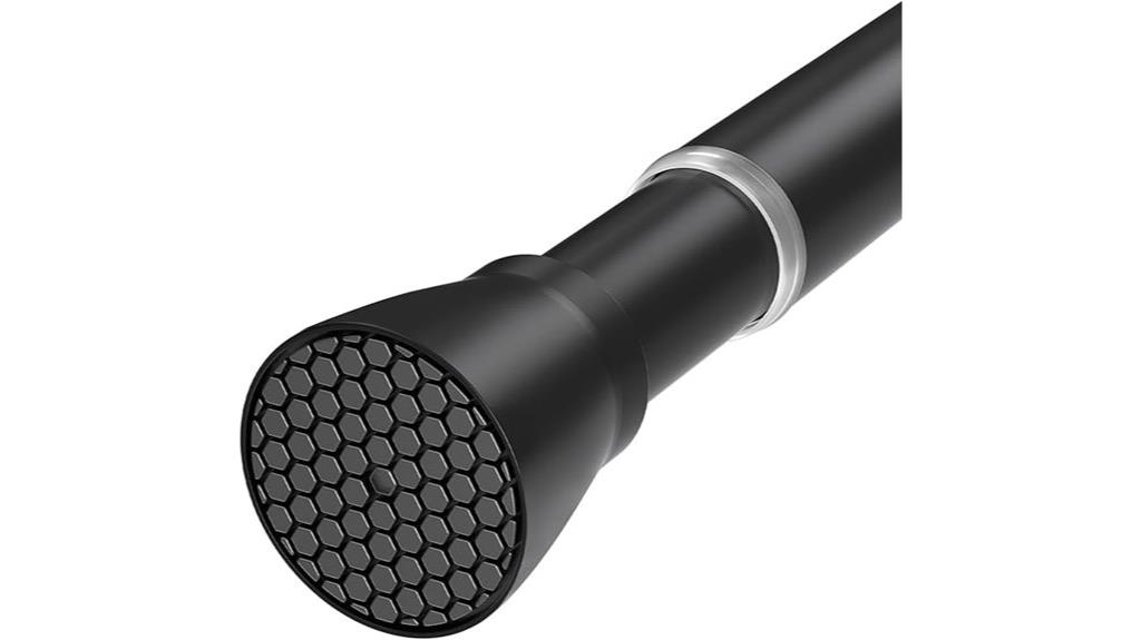 adjustable black curtain rod