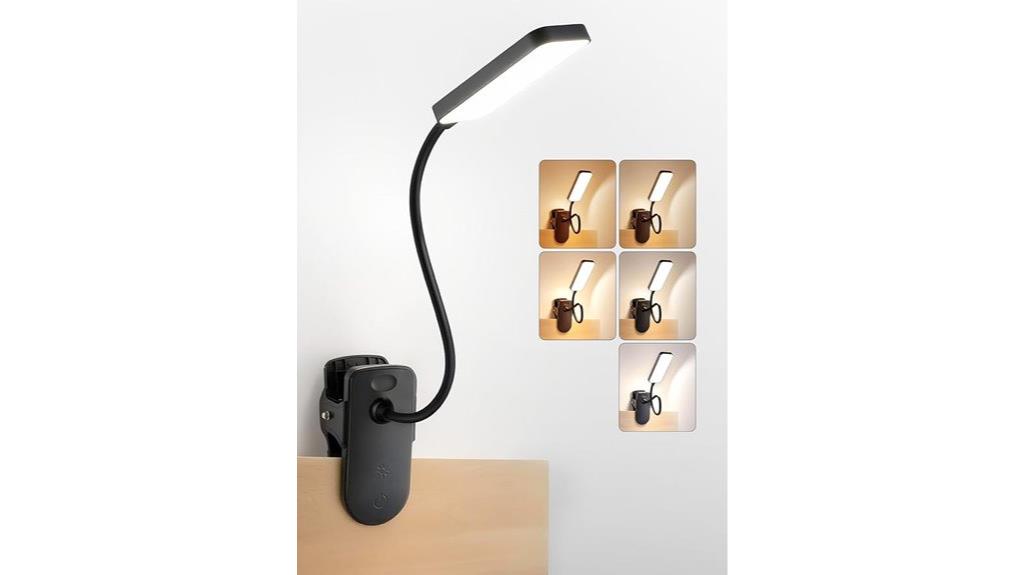 adjustable clip on desk lamp