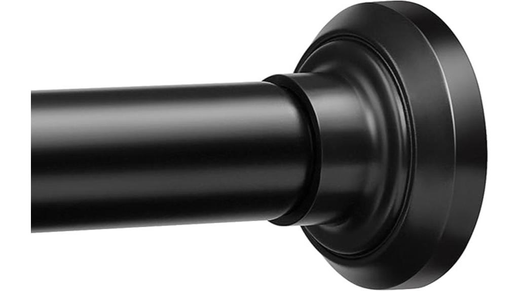 adjustable matte black rod