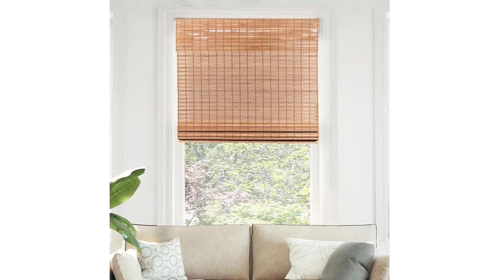 bamboo roman shade design