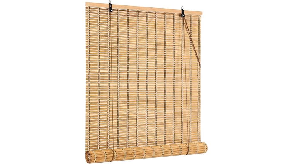 bamboo uv roll shades