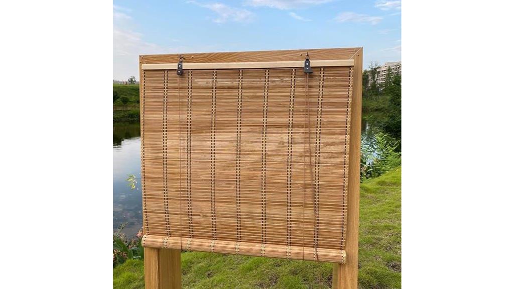 bamboo window roller shades