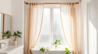 bathroom privacy window curtains