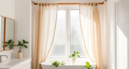 bathroom privacy window curtains