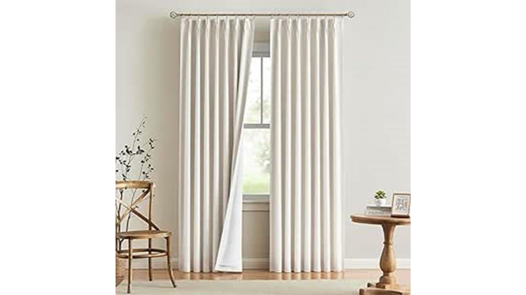 blackout linen drapes 84