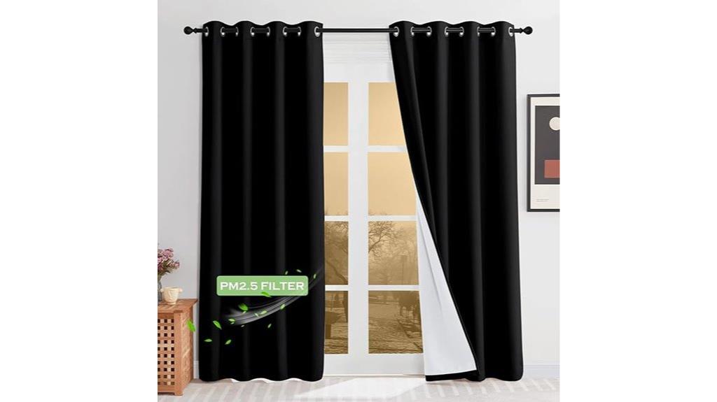 blackout noise reduction curtains