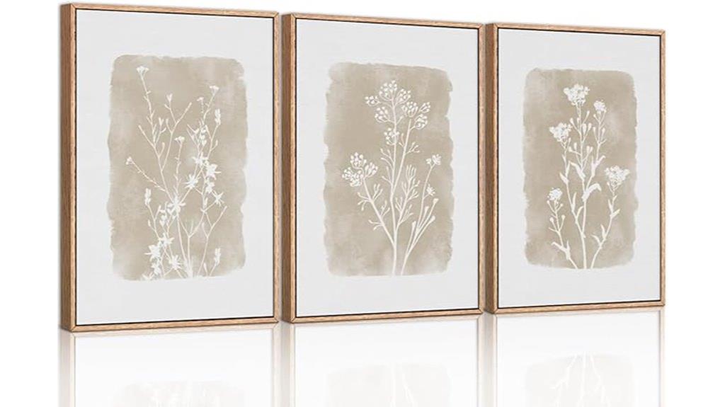 botanical wall art set